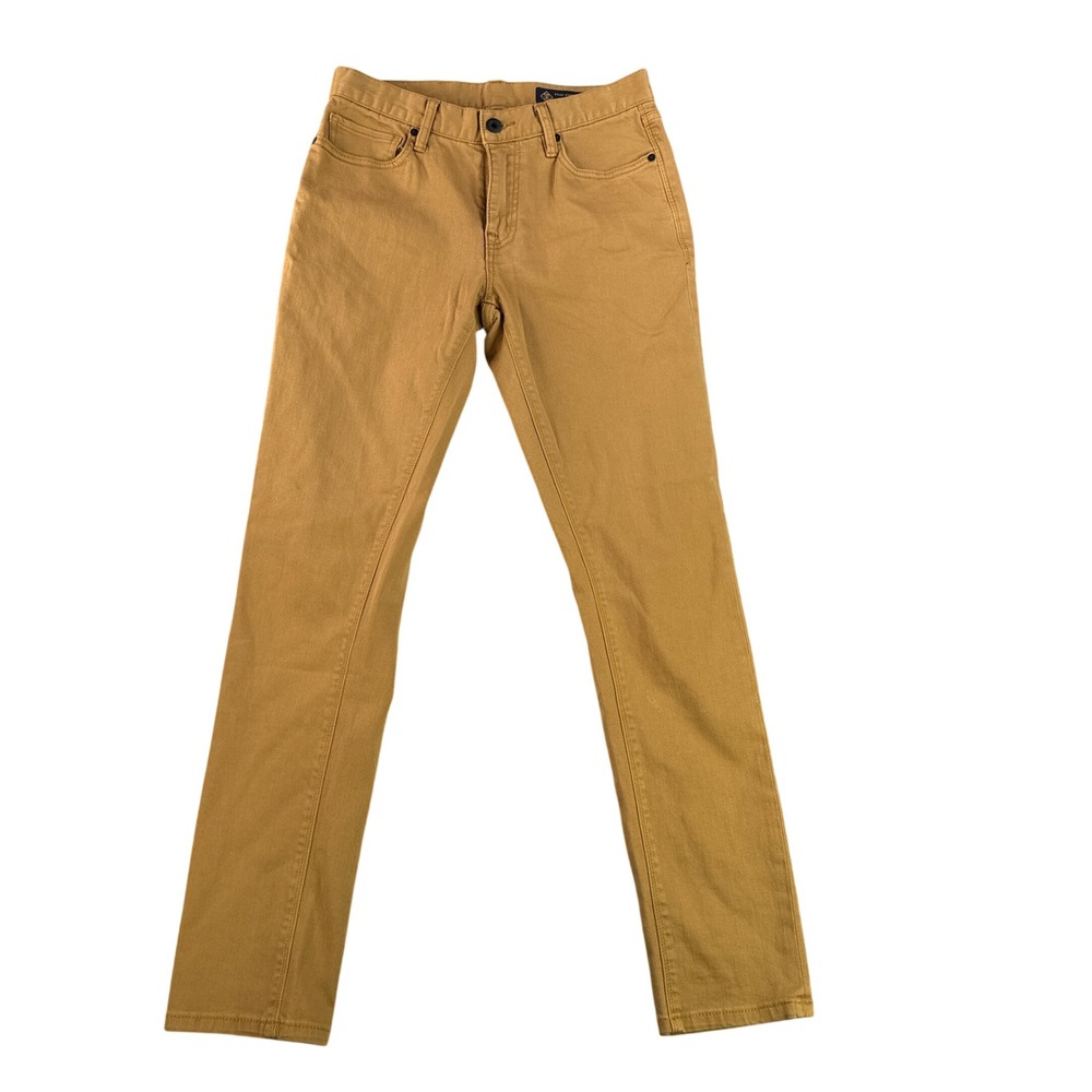 Roark Jeans Mens 30x32 Mustard Yellow HWY 133 Standard Slim Fit Stretch Denim